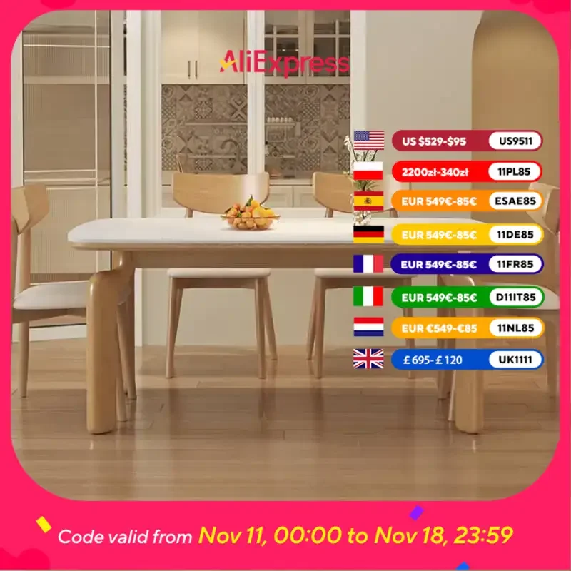 

European Oilproof Dining Table Study Event Designer Office Dining Table Restaurant Kitchen Salon Mesa Comedor Furniture Home