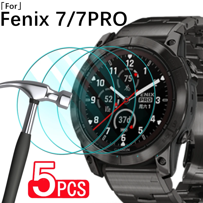 Tempered Glass for Garmin Fenix 7 7S 7X Pro Anti-scratch HD Watch Screen Protector Film Accessories for Fenix7 7 S X 7SPro 7XPro