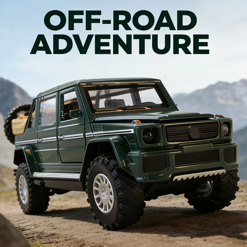 

1:34 Scale Mercedes-Benz G-Class Brabus Diecast Alloy Off-Road Pickup Model for Collection Gift Home Decor Ornament