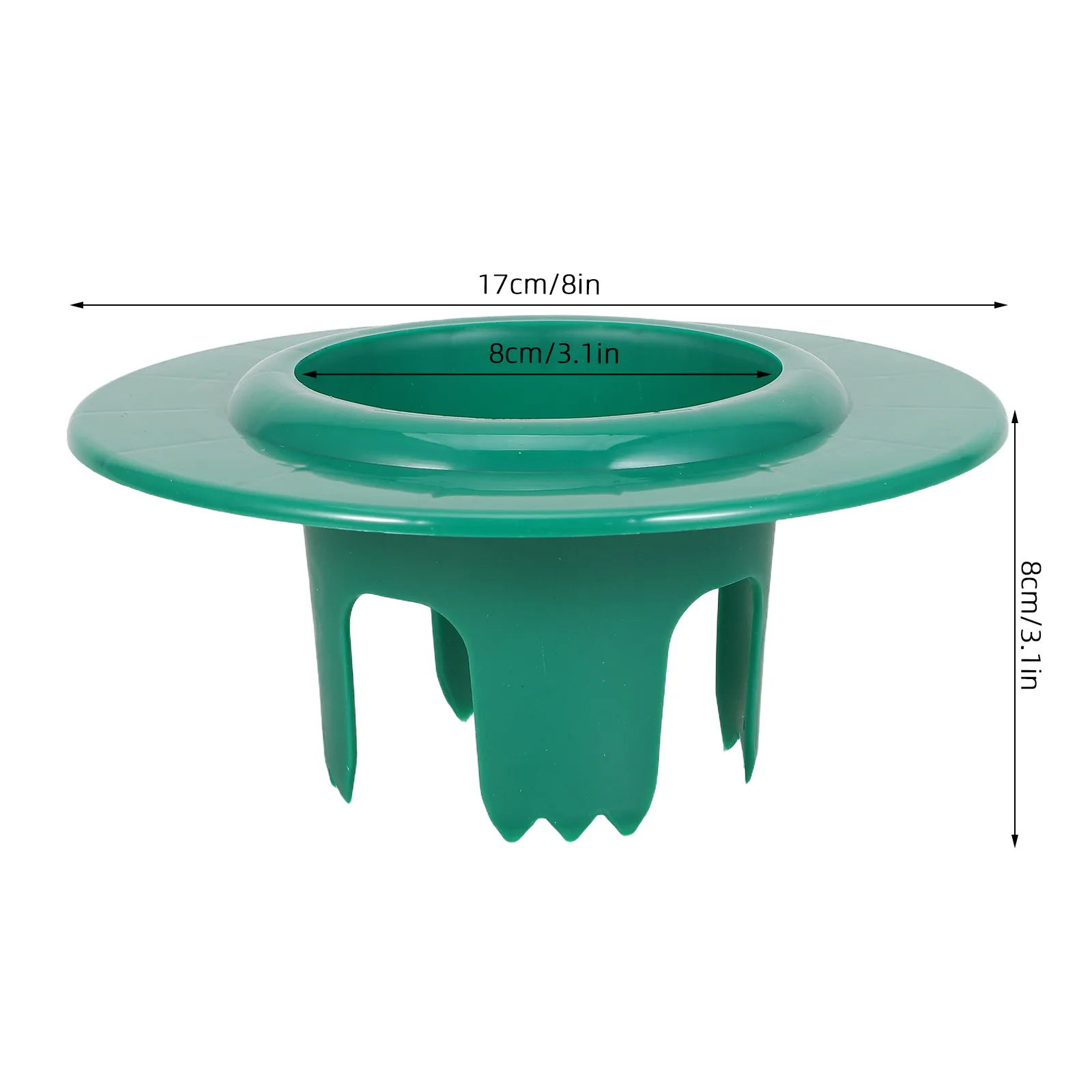 6pcs Irrigation Sprinkler Head Protector Ring – Green Donut Splash Guard for Lawn Sprinkler Systems, Mower & Trimmer