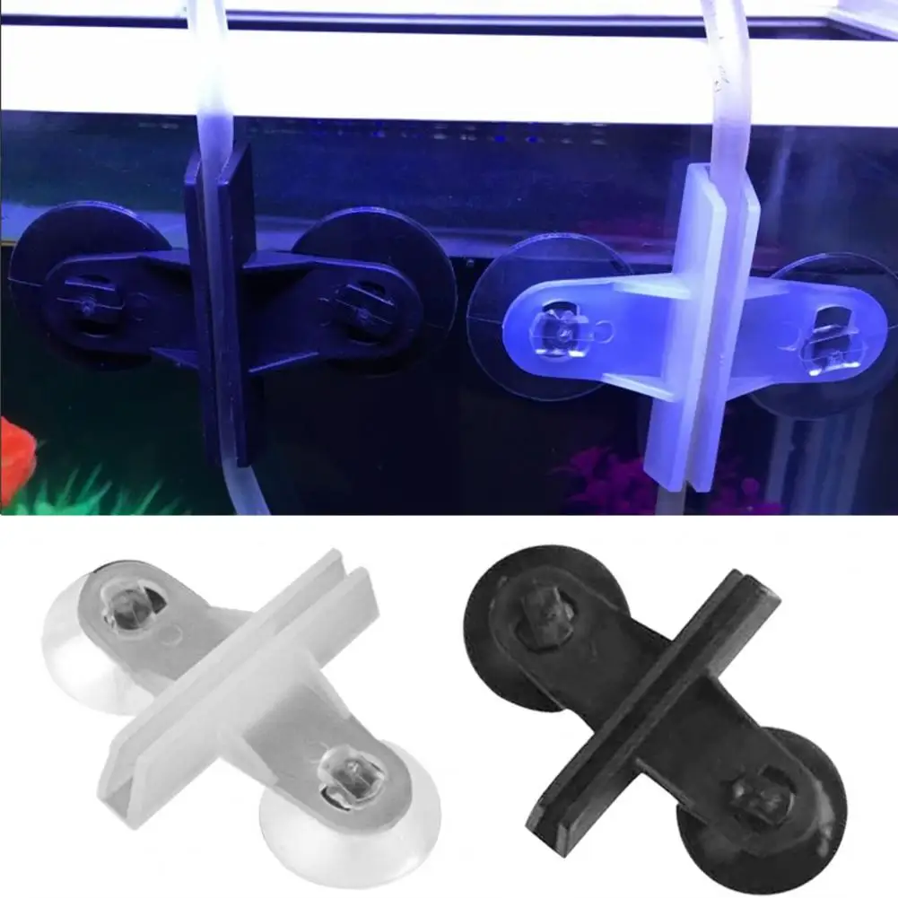 Safe Fish Tank Suckers Reusable Black White Plastic Fish Breeding Separation Suckers  Separation Clips Anti-deformation