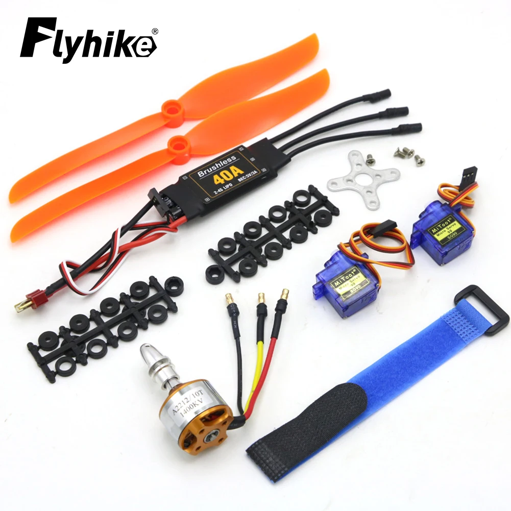 A2212 2212 2200KV 1400KV 1000KV Brushless Motor 30A 40A / 40A BLheli ESC SG90 9G Micro Servo for RC Fixed Wing Plane Helicopter