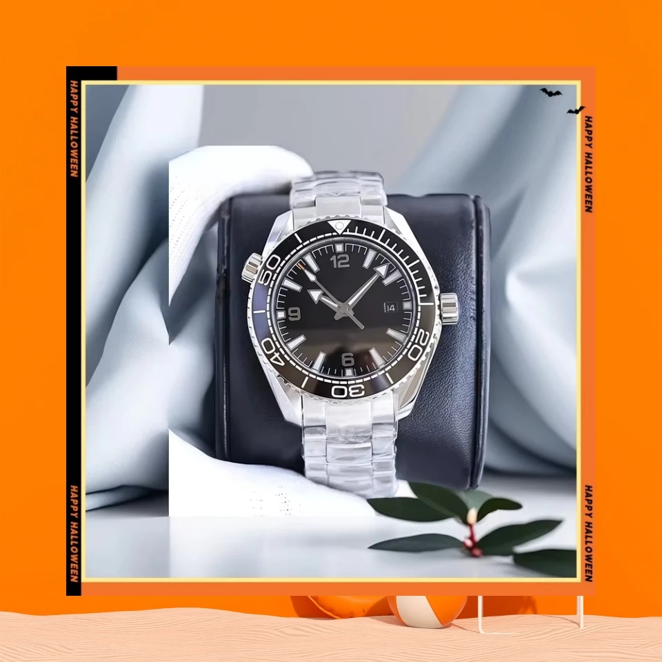 Серия календаря 600, автоматические механические мужские часы, многофункциональные женские часы из нержавеющей стали, водонепроницаемые, противоударные