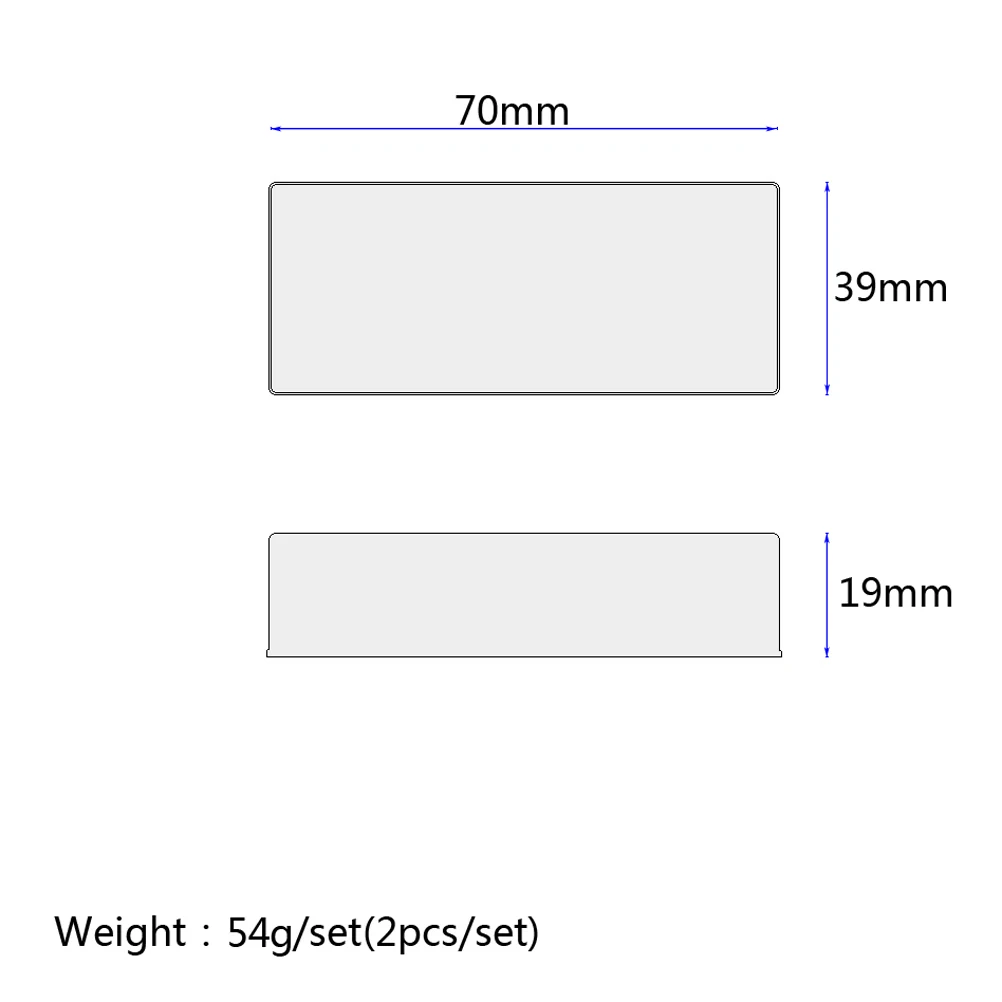 

2 Pcs Electric Guitar Pickup Cover Covers Humbucker Parts Bass Brass Frame Pickups Single Coil Spring