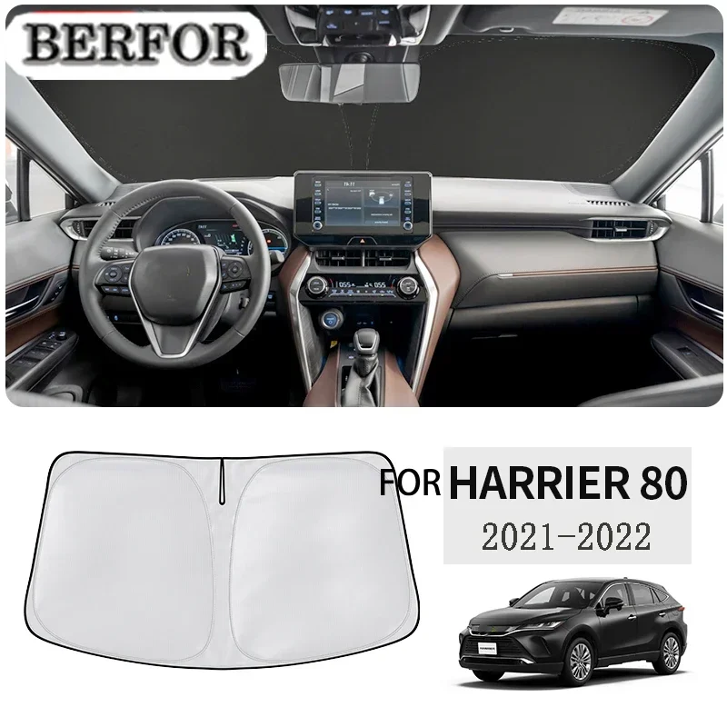 

For Toyota HARRIER 2021-2023 Car Styling Nano-Insulat Windshield Sunshade Front Window Sun Shade Visor Auto interior Accessories