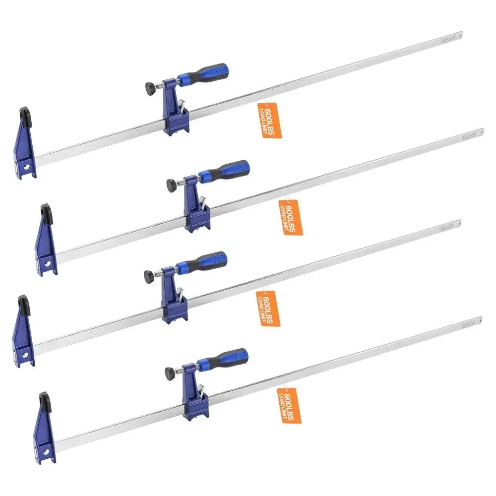 

36 Inch Cast Iron F Clamps for woodworking Lockable Bar Clamp Tool 4 Pack Heavy Duty Clamping Set