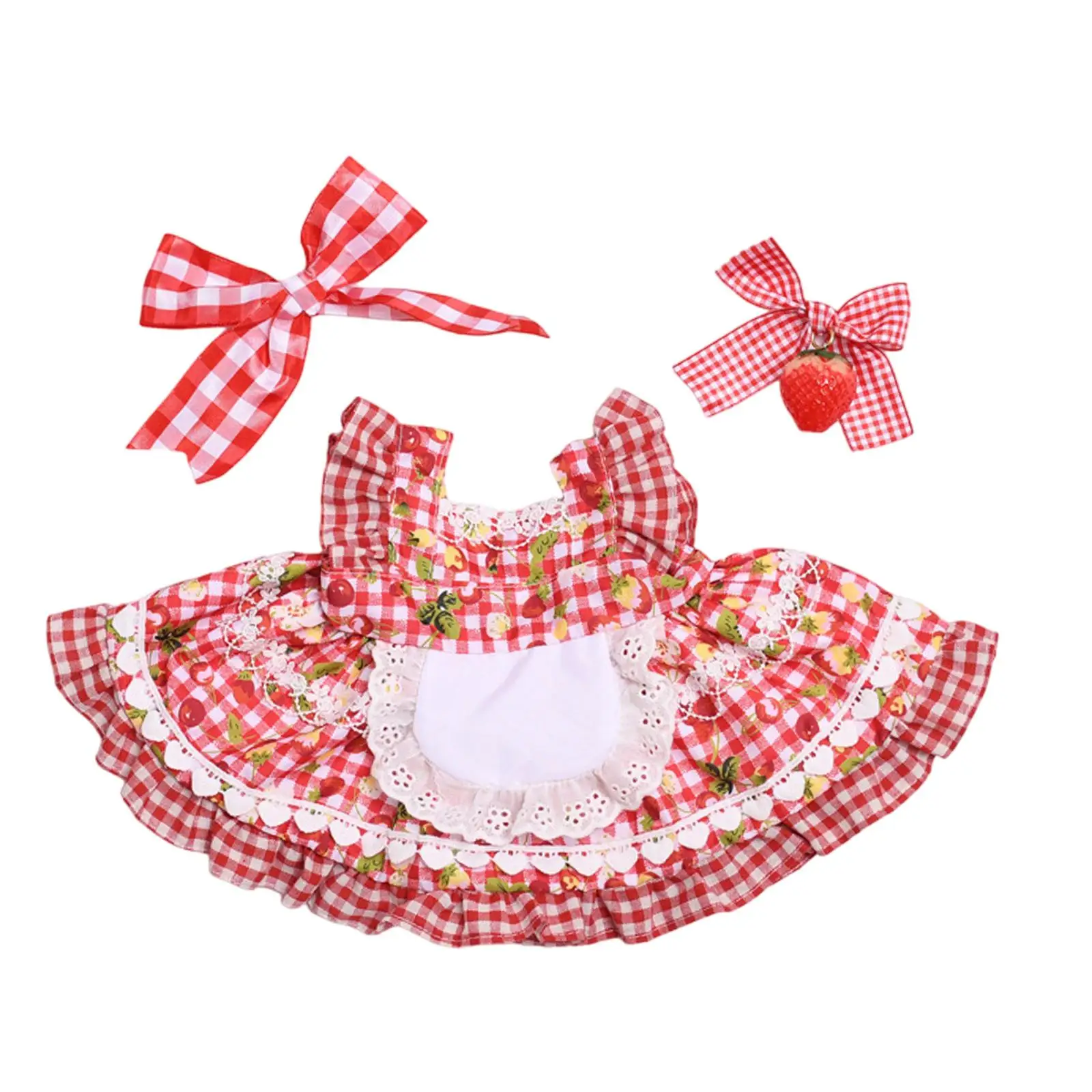 

Plush Doll Sleeveless Dress Model Accessories for Kids Cute Decoration Coordination Hands on Doll Clothing Set Doll Outfit