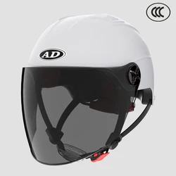 AD Electric Bicycle Helmets for Man Lightweight Motorcycle Half Helmet WomanMotorbike Summer Unisex 3C Certified Safety Cap