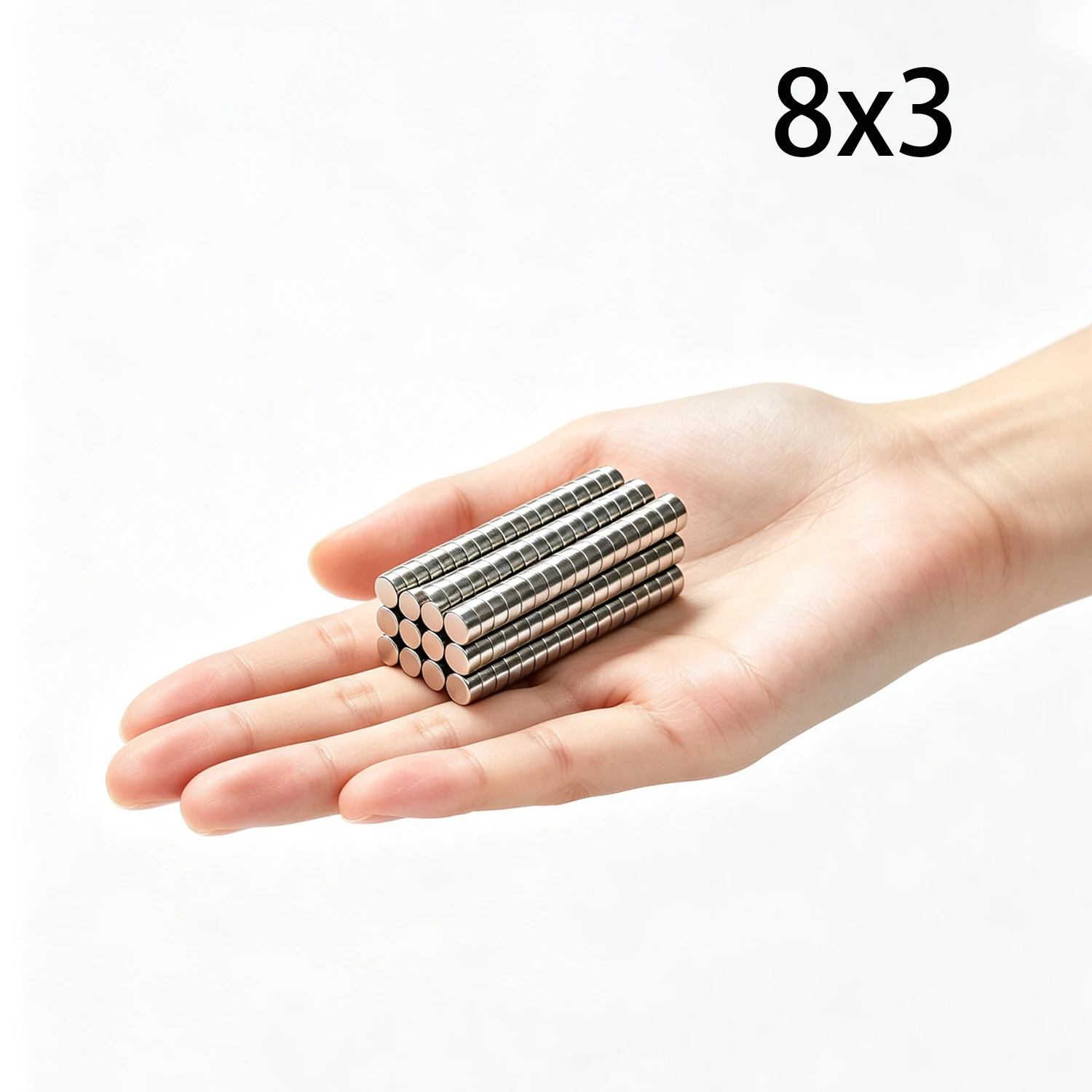 20/40/60 Pcs 8x3 Magnet 8mm X 3mm Round Super Powerful Strong Permanent Magnetic 8*3 for Fridge, DIY, Building, Scientific