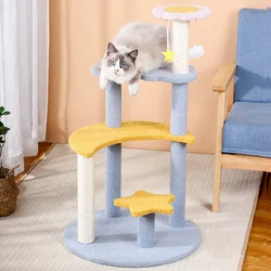 Cat Climbing Frame Cat Scratch Board Sisal Jump Tree House Scratching Post for Cats Training Sofa Protector Pet Toy Pet Supplies