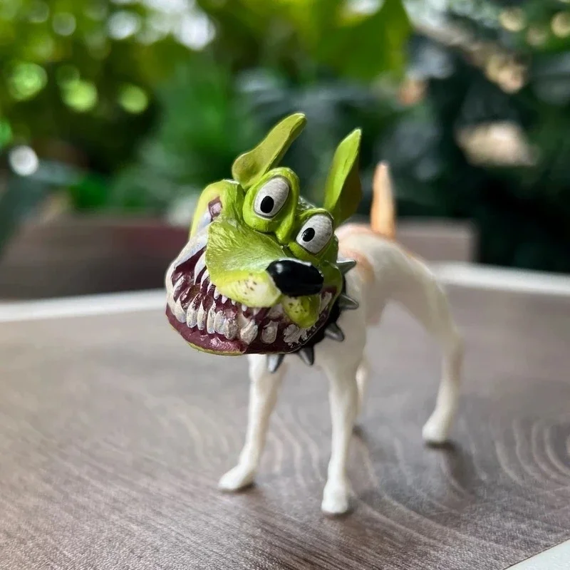 7cm Figurka Akcji Pies z Maską Hot The Mask, Figurka Anime, Model Maski, Figurka Dekoracyjna na Biurko, Ozdoby, Zabawki, Prezent dla Chłopców na Święta