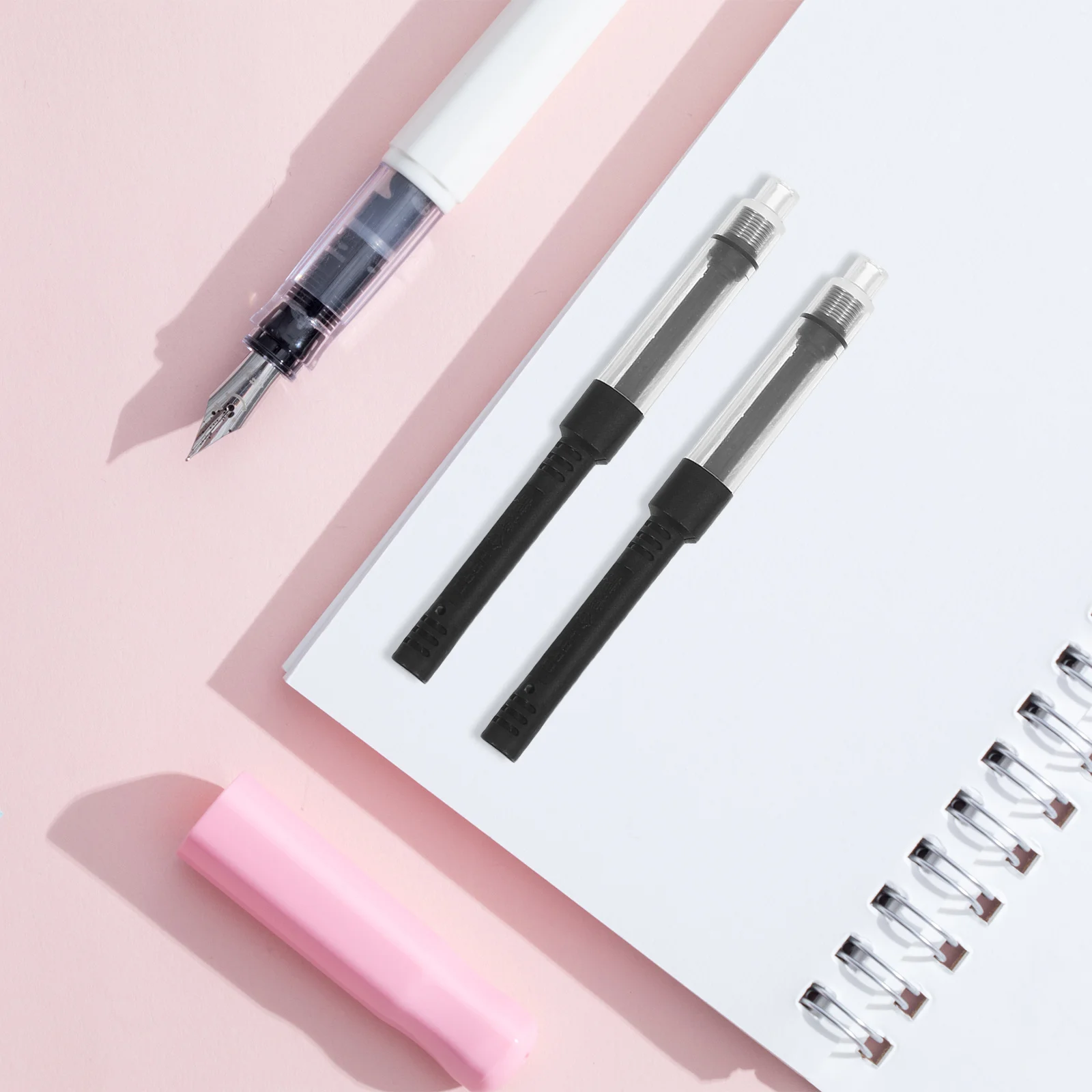 20Pcs Fountain Pen Ink Converter Universal Refillable Ink Absorber Push Pull Filling Tool for Writing Office School Travel
