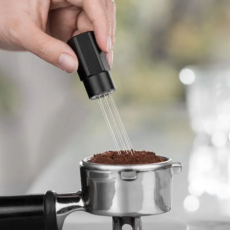 Дистрибьютор эспрессо a2ue с магнитной ручкой иглы эспрессо для распределения кофе дистрибьютор эспрессо инструмент эспрессо