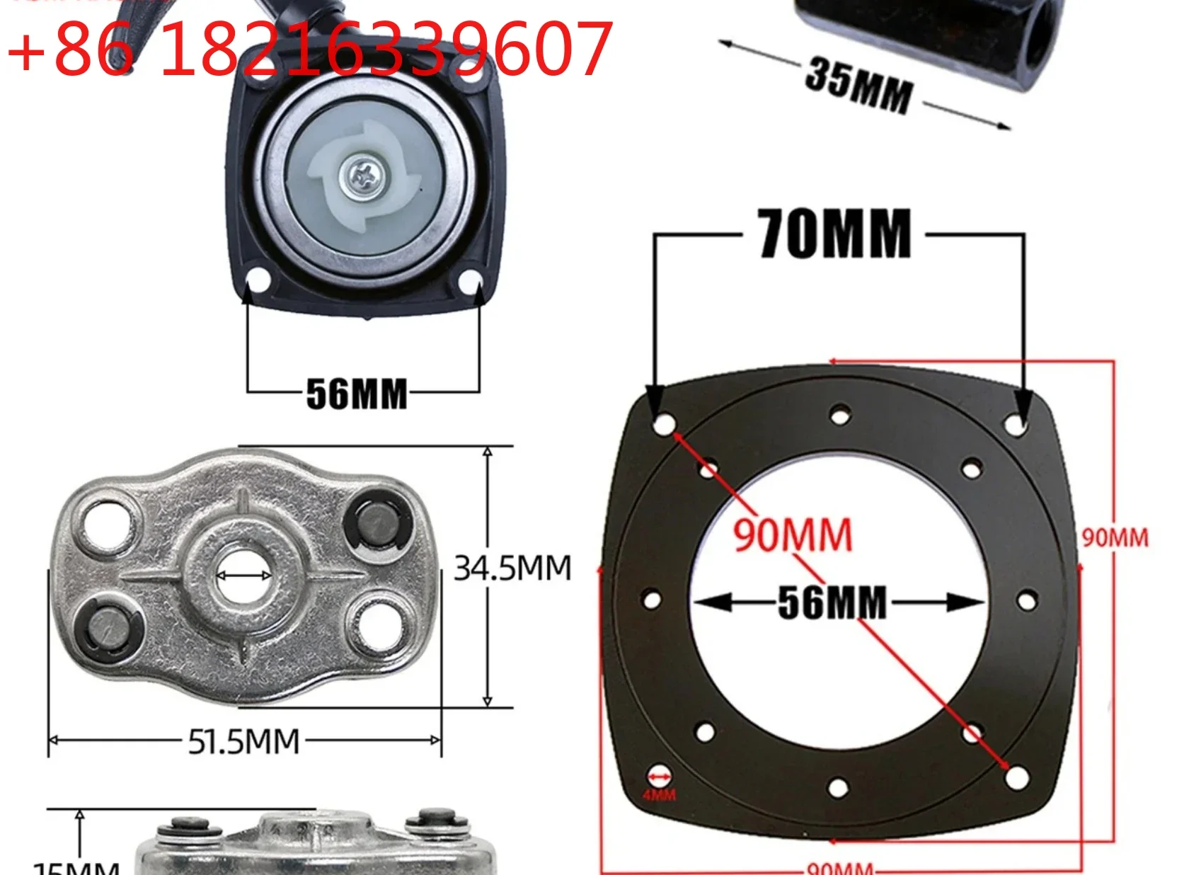 TAO23cc~36cc Engine Super Easy Pull Starter or Turbine or Dial Screw for 1/5 Zenoah CY Hpi Rofun Rovan Km Baja Losi 5T FG Rc Par