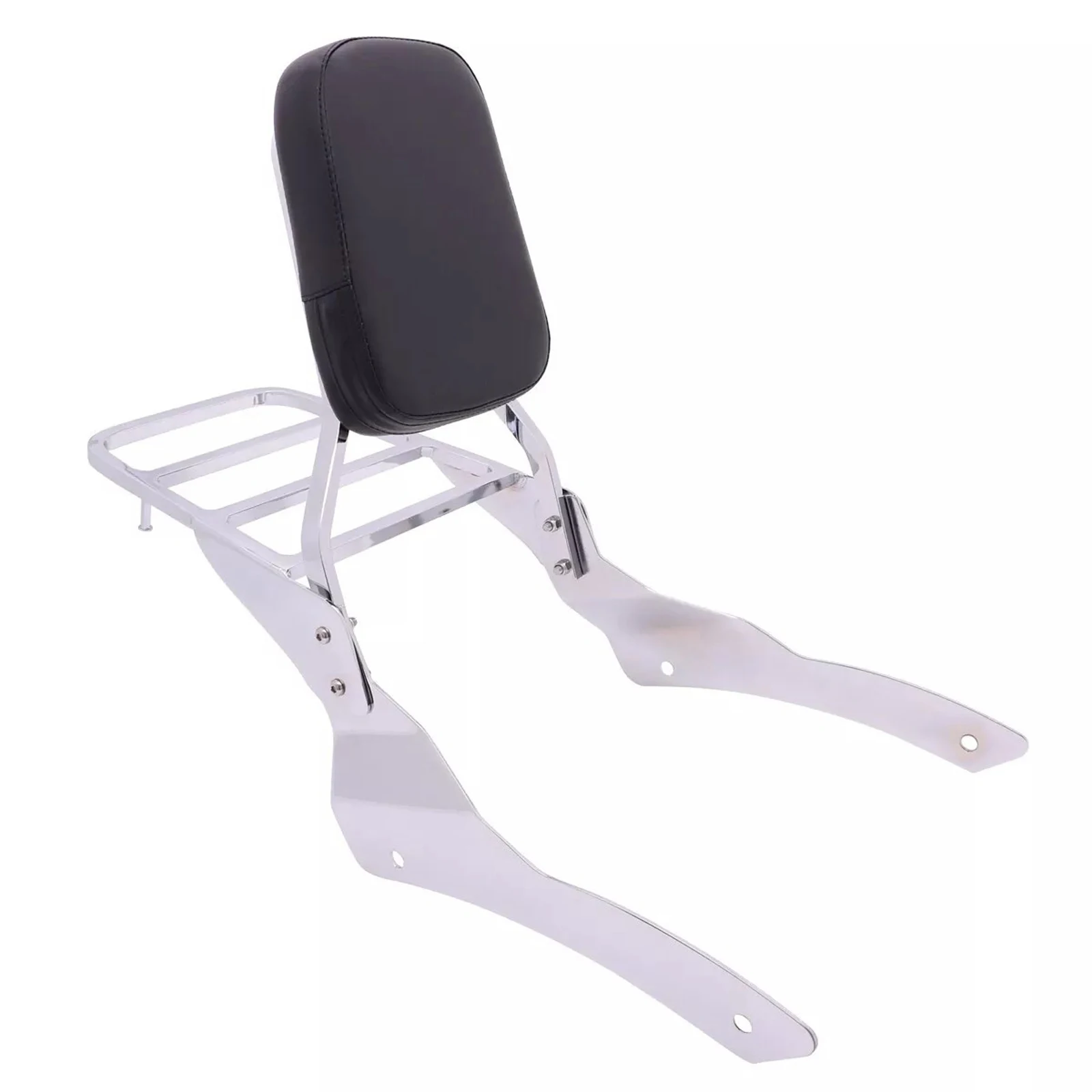 Backrest Sissy Bar Luggage Rack For Yamaha V Star XVS 400 650 Classic 1998-2013