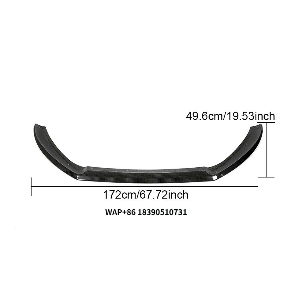 

S5 Carbon Fiber Fibre Front Bumper Lip Splitter Fit for S5 2009-2010