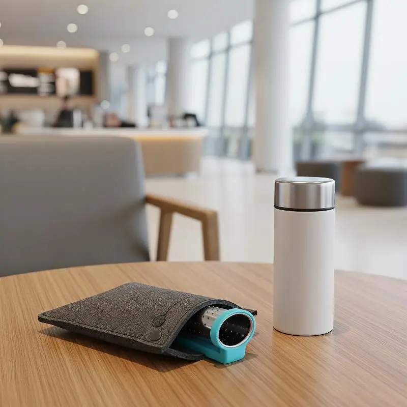 Colorful Stainless Steel Tea Infuser With Non Slip Silicone Handle And Fine Leak Proof Holes Perfect For Home Office Daily