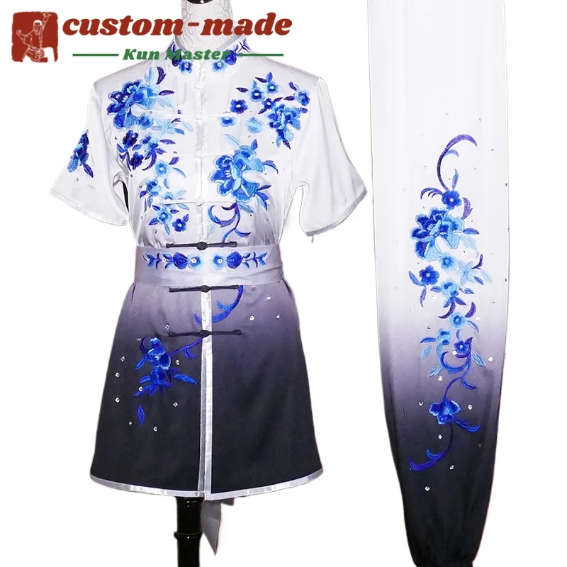 

Custom Martial Arts Uniform Kung Fu Suit with Dragon Embroidery Southern Fist Long Fist Reinforced for KungFu Forms Competition