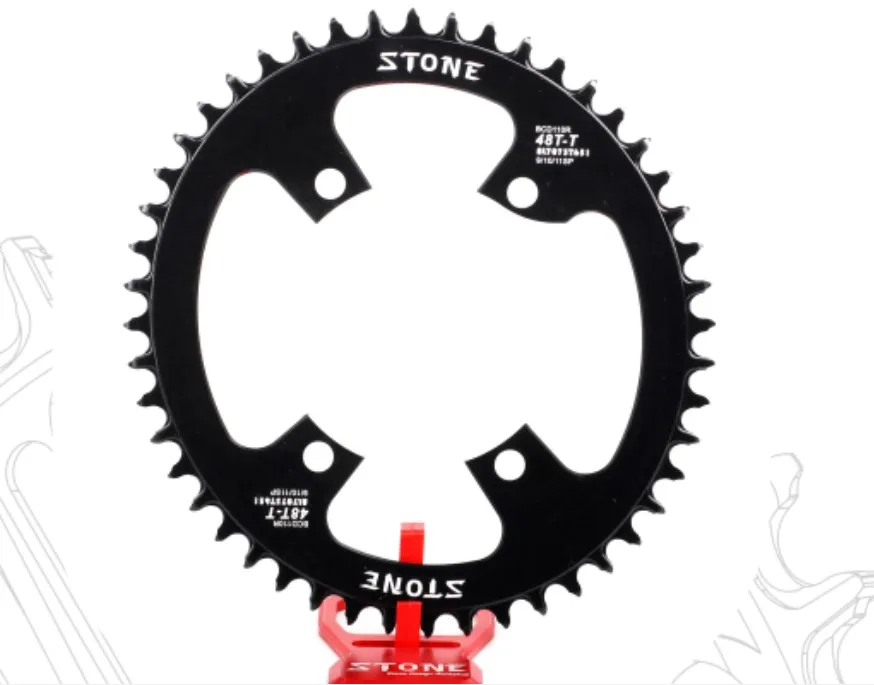 Oval BCD110 Single chainring  Chain wheel  Narrow wide 1x System 4 bolts for Shi mano 105 R7000 UT R8000 DA R9100 Crank