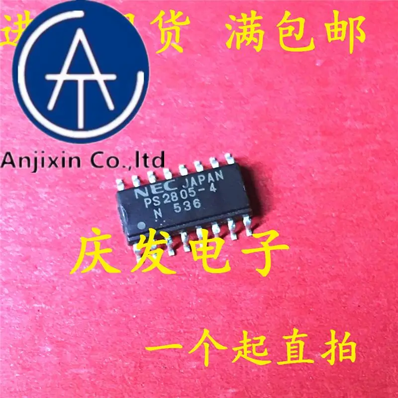 

10 шт. 100% оригинал, новинка, в наличии, импортная шелкография PS2805-4 PS2805 SOP16, четырехходовая оптопара