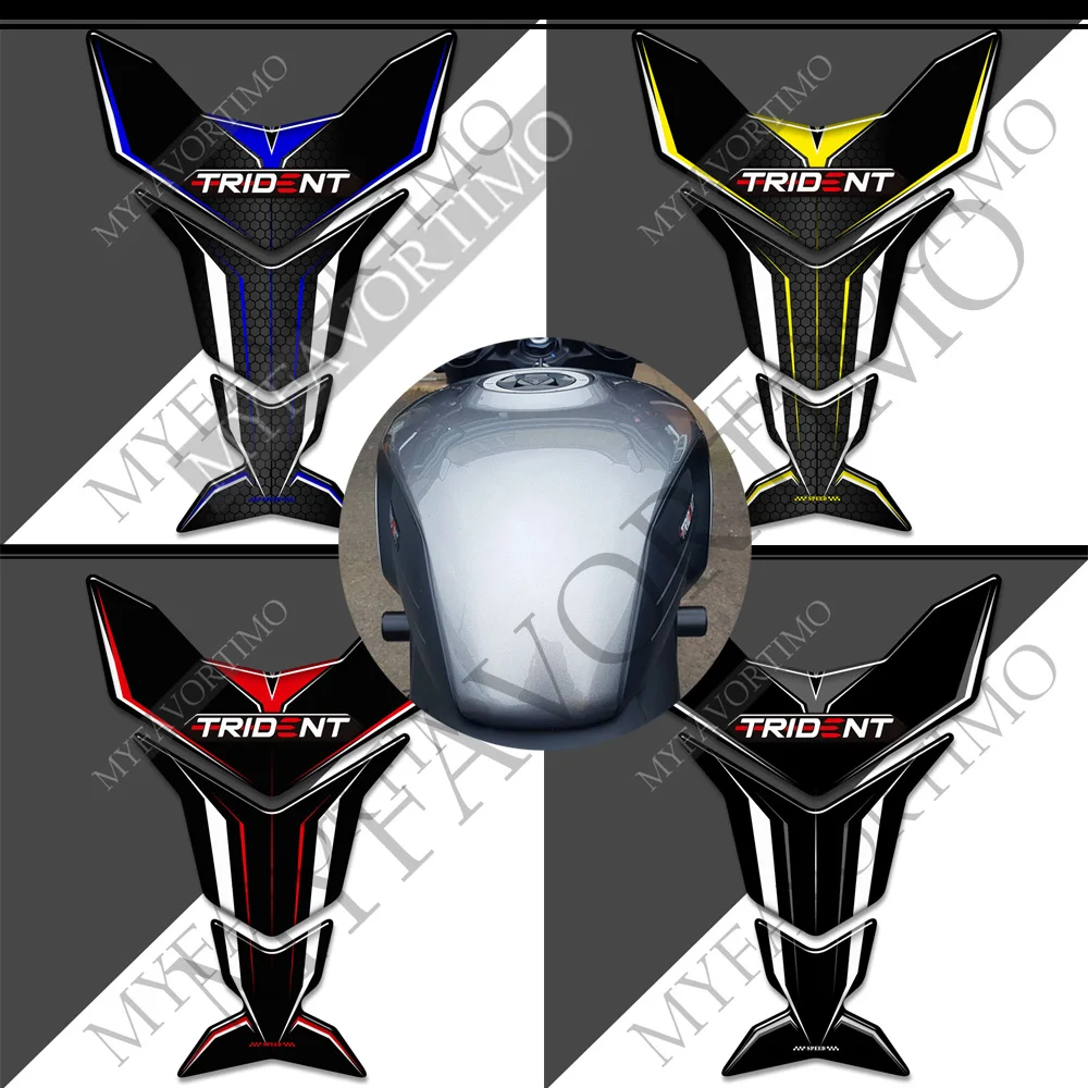 3d adesivos decalques carenagem fender windshield aventura tanque almofada joelho kit de proteção óleo combustível gás para triumph trident 660