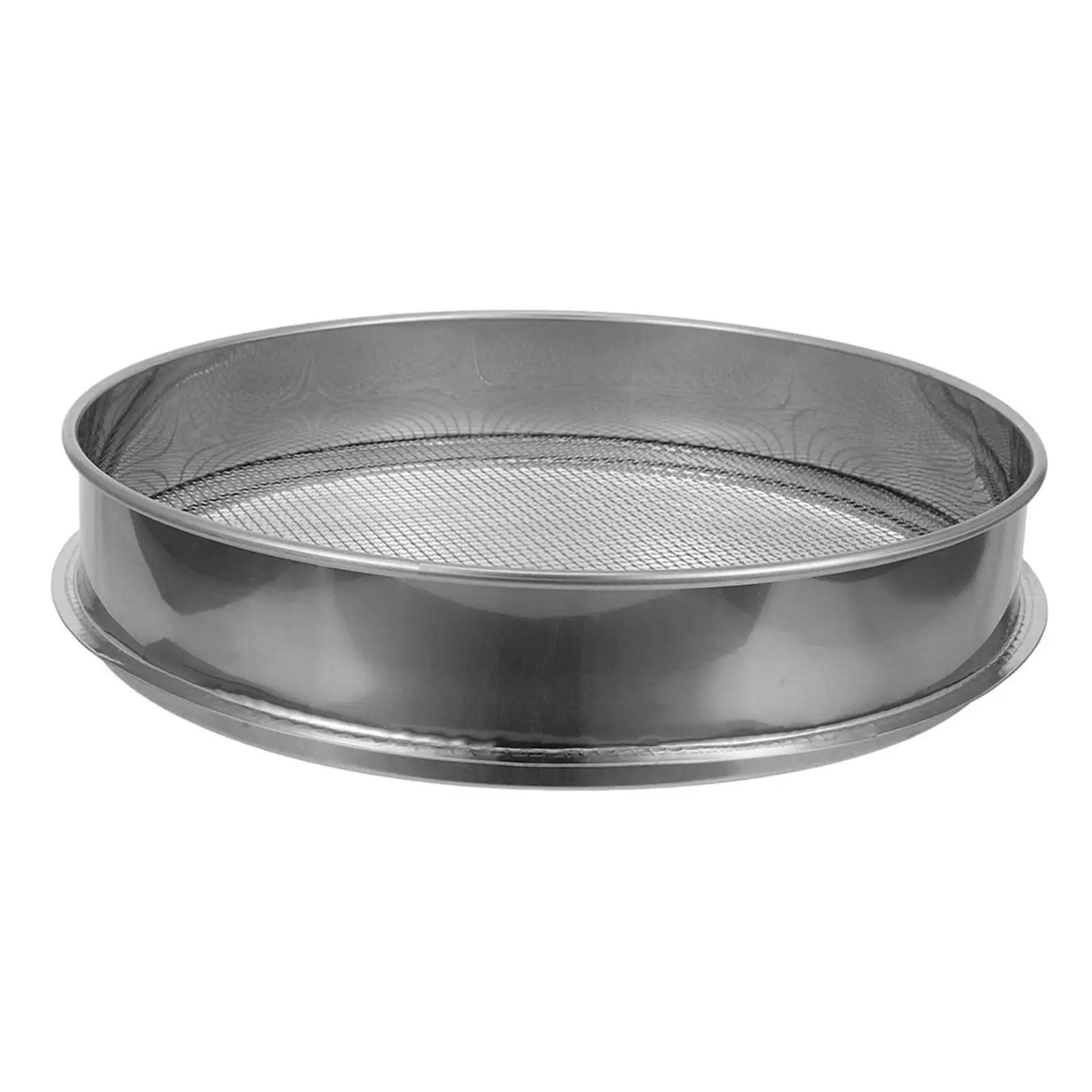 1pcs 35 Cm Stainless Steel Garden Soil Sifter Large Mesh Sieve For Compost Sand Sorting Bonsai Planting Gravel Screening Tool view 4