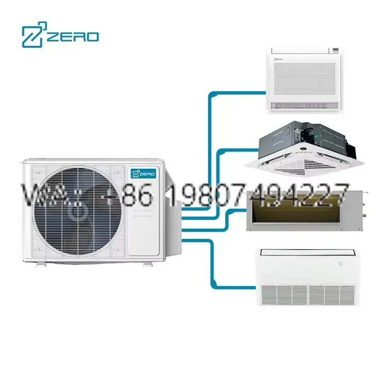 for Multi-Zone Split Residential Central Air Conditioner DC EU Plug R454b Ceiling Cassette 2-Way 4-Way Split System Energy