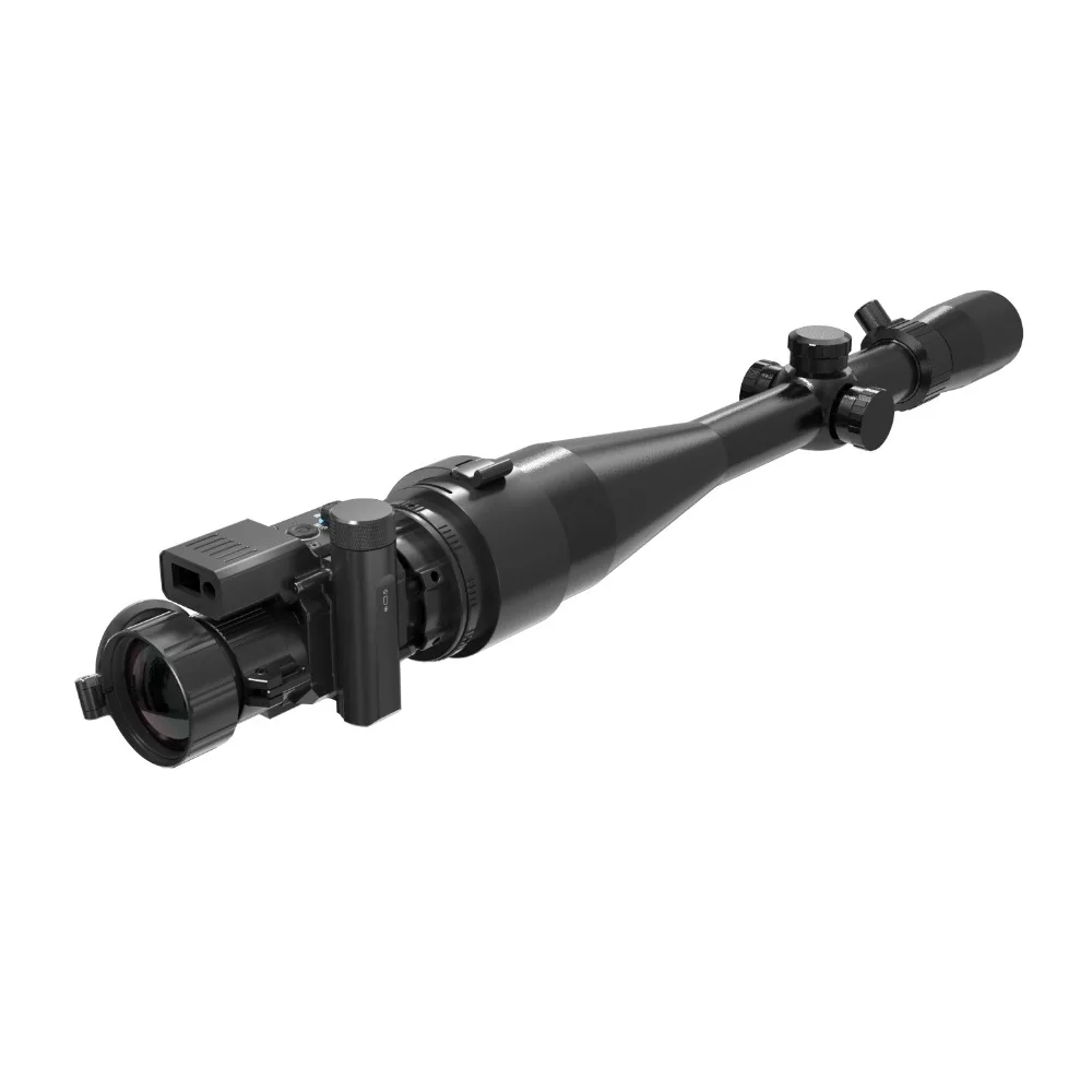 Thermal Lmaging Front Clip-on Scope 45mm Lens 640*512 12um With Rangefinder Hunting Monocular