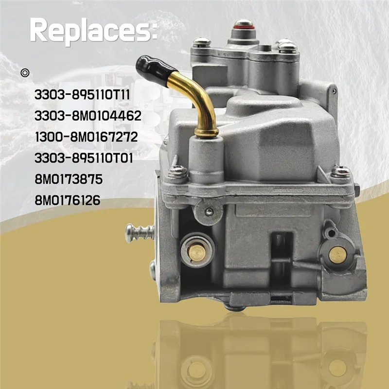 

Classy-Outboard Carburetor Kit With Cleaning Brush 3303-895110T01 For Mercury Mariner 4 Stroke 8HP 9.9HP Outboard Motors