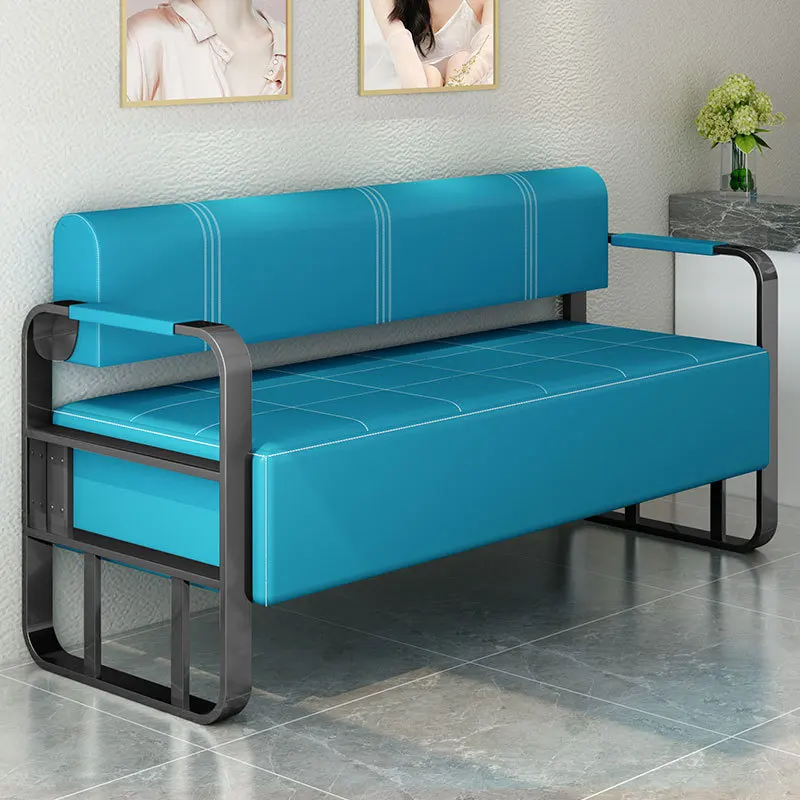 

Gold salon waiting chair waiting hall sofa