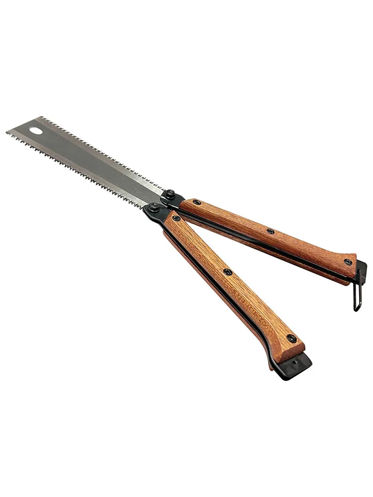 Складная ручная пила, маленькая ручная пила 5,5 дюйма, 11/15TPI, двухсторонняя пила SK5, стальная пила по дереву для деревообработки, кемпинга