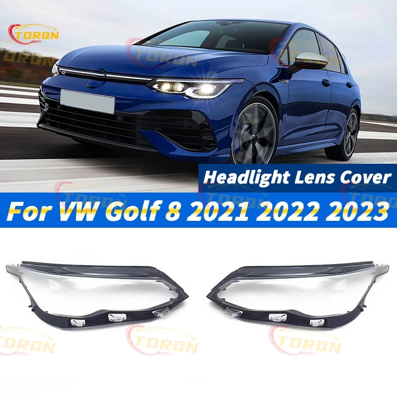 ل Volkswagen VW Golf 8 2021 2022 2023 سيارة عدسة المصباح الأمامي غطاء غبار للمصابيح الأمامية اكسسوارات السيارات قطع غيار السيارات #1