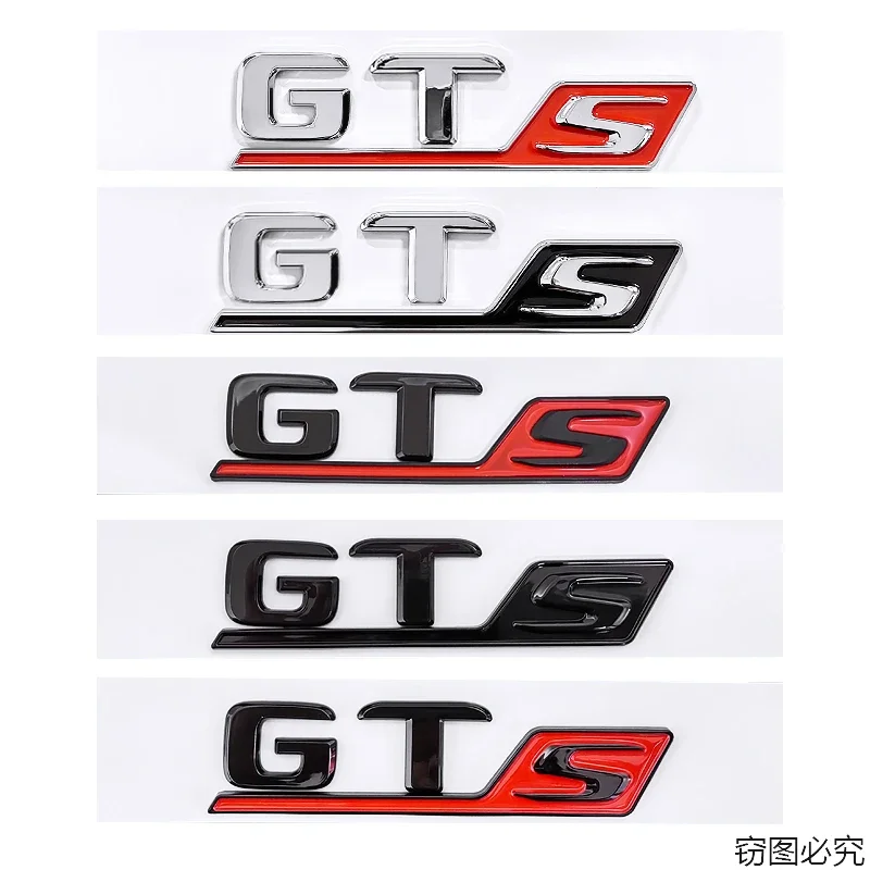 

GTS letter logo car stickers for Mercedes Benz the new AMG GTS modified labels rear boot English emblem trunk accessories