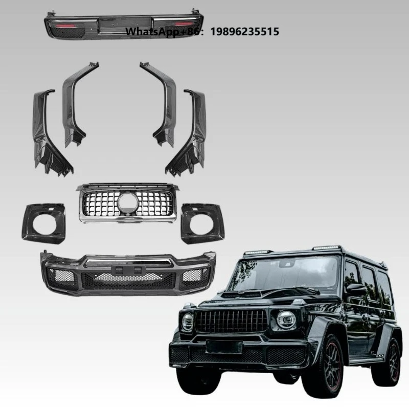 Custom Made Full Carbon Fiber Body Kit forG800 Wide Body Conversion Including Roof Spoiler and Side Steps