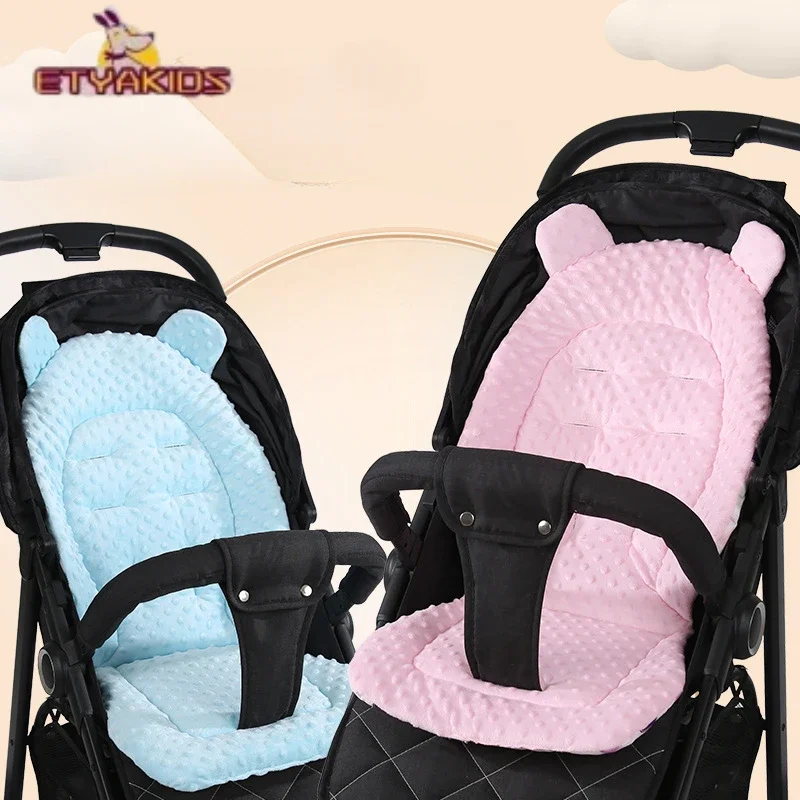 New Universal Cotton Stroller Cushion for Baby Infant Sleep Thermal Mattress Double-sided Four Seasons Stroller Supplies