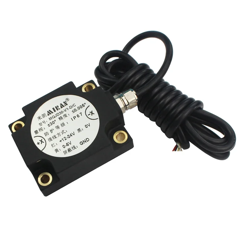 Miran MQJD15-V2-D/C Tilt Angle Sensor Single Axis Inclinometer with High Resolution Angle Sensor Tilt Sensor