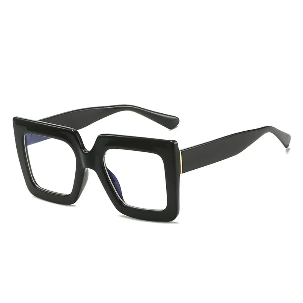 Retro Anti-Blauw Licht Bril Transparant Oversized Frame Ins Vierkante Brillen Lichtgewicht Koreaanse Stijl Effen Bril Dame