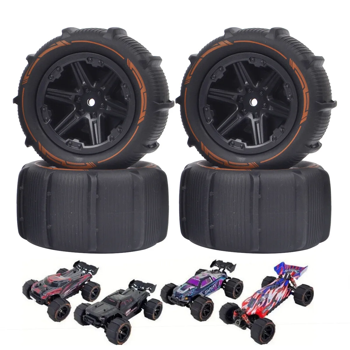RC 1/14 Snow Sand Paddles Tires Wheels for Traxxas 1/16 E-Revo Hyper Wltoys Tyre