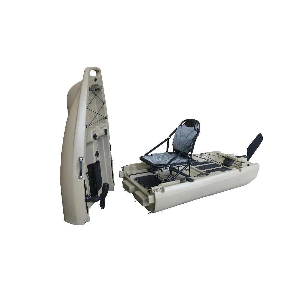 1-شخص وحدات انفصال دواسة كاياك الجلوس على أعلى HDPE/PE البلاستيك الصلب الصيد كاياك المحيط المياه البحيرات الأنهار بجولة #2