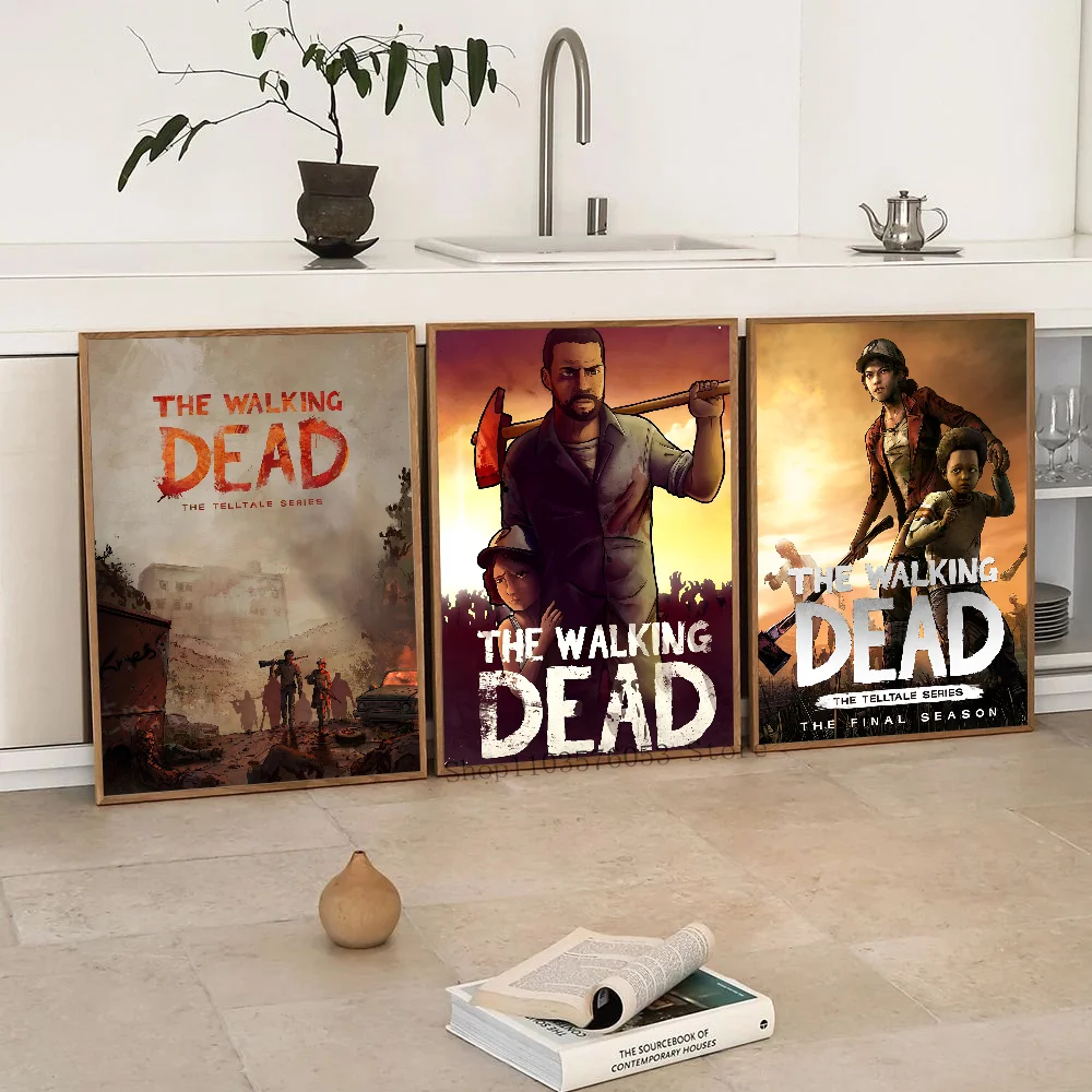 ملصقات ملصقات لعبة الموتى المشي ، زخرفة فنية جدارية ، غرفة المعيشة ، غرفة النوم ، المدخل ، المقهى ، ديكور اللوحة