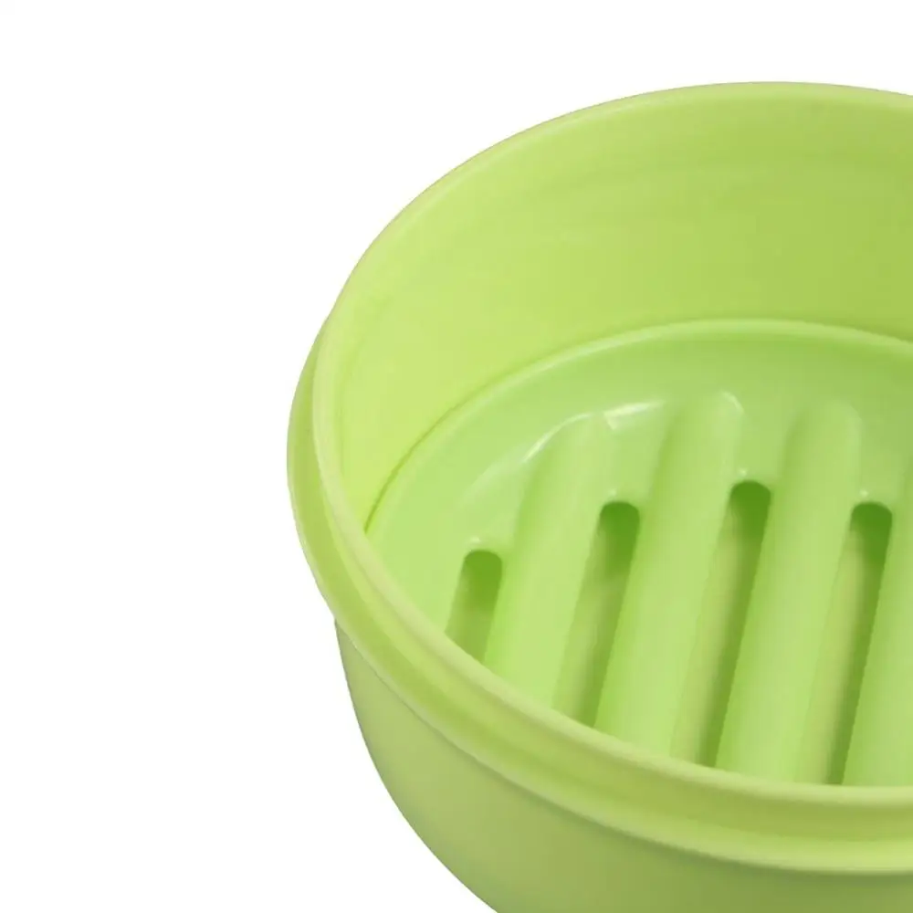 Wasgoed Plastic Draagbare Zeepbakje Zelflozende Lekvrije Reiszepcontainer Ronde Sponshouder Reizen