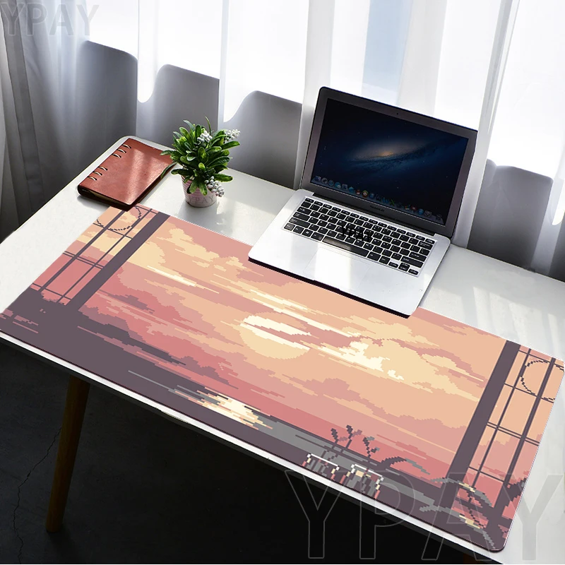 

Gamer Mousepad Pixel Mouse Pad Large Mouse Mat Table Carpet Natural Rubber Desk Rug PC Desk Mats Aesthetic Mousepads 120x55cm