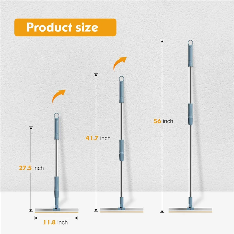 

AB06 Многоразовое средство для удаления шерсти домашних животных Регулируемое средство для удаления ковров с длинной ручкой для встроенного скребка для меха и удаления шерсти собак