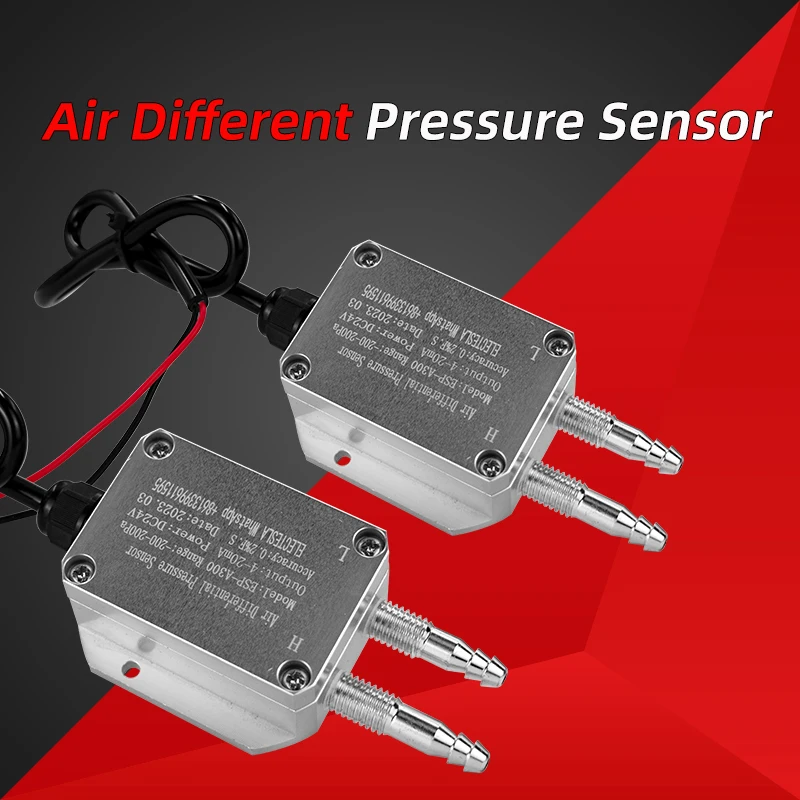 

Air Gas Wind Pressure Differential Sensor Transmitter 4-20mA 0-10V 0-5V RS485 -10Kpa -0-10Kpa Differential Pressure Meter