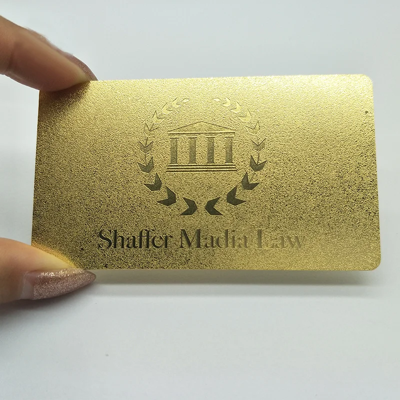 Custom.Metal Card Custom Oral High-End Business Card Stainless Steel Member VIP Card Electroplated Gold Membership Card
