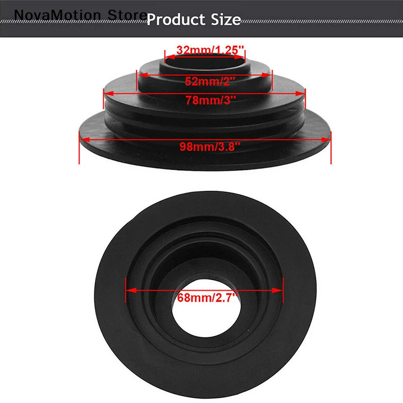 [NM]1/2/3/4Pcs Soft Rubber Dust Cover For Car Auto Headlight Universal LED Light Seal Cap[NM]