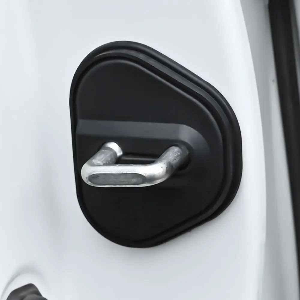 4 قطعة اكسسوارات السيارات الديكور سيليكون حماية السيارات مزلاج قفل الباب امتصاص الصدمات غطاء ل LYNK & CO 08 2024