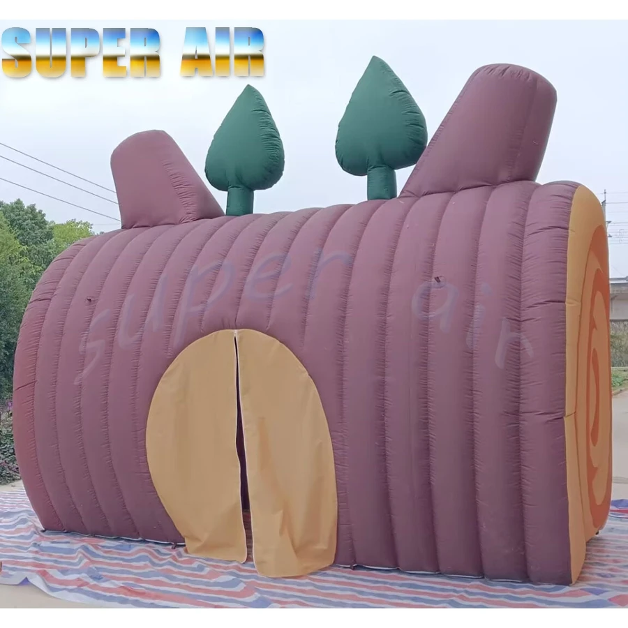 

Tree Trunk Inflatable Tent, Portable Changing Room for Kids & Adults Outdoor Activities