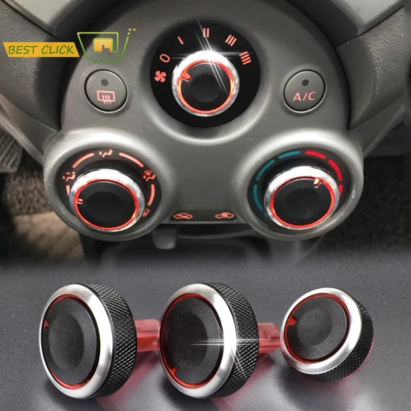 For Nissan CUBE Z12 Latio Almera Versa N17 Note E12 Micra K13 Mitsuoka Viewt AC Heater Heat Climate Control Switch Knobs Buttons