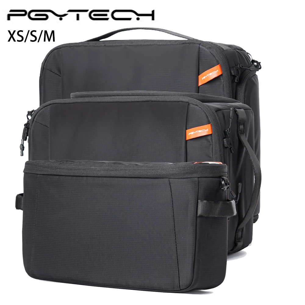 PGYTECH 카메라 삽입 가방 XS S M 렌즈 파우치, DSLR/SLR 렌즈용, 캐논, 니콘, 소니, 미러리스 카메라용, 두꺼운 칸막이 